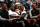 ATLANTA, GA - OCTOBER 07:  Chris Bosh #1, LeBron James #6, Ray Allen #34 and Dwyane Wade #3 of the Miami Heat enjoy a laugh as they watch the game against the Atlanta Hawks at Philips Arena on October 7, 2012 in Atlanta, Georgia.   NOTE TO USER: User expressly acknowledges and agrees that, by downloading and or using this photograph, User is consenting to the terms and conditions of the Getty Images License Agreement.  (Photo by Kevin C. Cox/Getty Images)