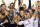 CARSON, CA - NOVEMBER 20:  Landon Donovan #10 of the Los Angeles Galaxy and his teammates celebrate with the Philip F. Anschutz Trophy on the podium after defeating the Houston Dynamo in the 2011 MLS Cup at The Home Depot Center on November 20, 2011 in Carson, California. The Galaxy defeated the Dynamo 1-0 to win the 2011 MLS Cup.  (Photo by Victor Decolongon/Getty Images)