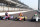 May 19, 2013; Indianapolis, IN, USA; Indy Car Series front row drivers from left Marco Andretti , Carlos Munoz , and pole sitter Ed Carpenter pose for a photo before the start of bump day for the 2013 Indianapolis 500 at Indianapolis Motor Speedway. Mandatory Credit: Brian Spurlock-USA TODAY Sports