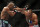 Jun 15, 2013; Winnipeg, MB, Canada; Rashad Evans (left) fights Dan Henderson during their light heavyweight bout at UFC 161 at MTS Centre. Mandatory Credit: Tom Szczerbowski-USA TODAY Sports