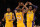 LOS ANGELES, CA - APRIL 20:  (R-L) Lamar Odom #7 and Kobe Bryant #24 of the Los Angeles Lakers celebrate on the court as they stand next to teammate Ron Artest #15 while taking on the New Orleans Hornets in Game Two of the Western Conference Quarterfinals in the 2011 NBA Playoffs on April 20, 2011 at Staples Center in Los Angeles, California. NOTE TO USER: User expressly acknowledges and agrees that, by downloading and or using this photograph, User is consenting to the terms and conditions of the Getty Images License Agreement.  (Photo by Harry How/Getty Images)