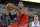 Oct 23, 2013; Wichita, KS, USA; Chicago Bulls guard Derrick Rose (1) drives to the basket past Oklahoma City Thunder center Steven Adams (12) during the first half at Intrust Bank Arena. Chicago won 104-95. Mandatory Credit: Peter G. Aiken-USA TODAY Sports
