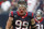 HOUSTON, TX - SEPTEMBER 29:  J.J. Watt #99 of the Houston Texans comes off the field after suffering a cut to the bridge of his nose against the Seattle Seahawks at Reliant Stadium on September 29, 2013 in Houston, Texas.  (Photo by Bob Levey/Getty Images)