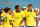 MIAMI GARDENS, FL - NOVEMBER 16: Bernard #20 of Brazil celebrates after scoring a goal with his teammates including Neymar #10, Jo #21, and Luiz Gustavo #21 against Honduras in the first half during a friendly match at Sun Life Stadium on November 16, 2013 in Miami Gardens, Florida.  (Photo by Jared Wickerham/Getty Images)
