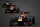 Red Bull's Sebastian Vettel leads the two Lotus cars at the 2013 Korean Grand Prix.