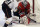 Chicago Blackhawks goalie Corey Crawford (50) blocks a shot by Anaheim Ducks' Kyle Palmieri (21) during the third period of an NHL hockey game in Chicago, Friday, Jan. 17, 2014. The Blackhawks won 4-2. (AP Photo/Nam Y. Huh)