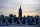 The Empire State Building, top, backdrops Roman numerals for the NFL Super Bowl XLVIII football game during sunrise at Pier A Park in Hoboken, N.J., Tuesday, Jan. 28, 2014. The Seattle Seahawks and the Denver Broncos are scheduled to play on Sunday, Feb. 2, 2014, at MetLife Stadium in East Rutherford, N.J. (AP Photo/Julio Cortez)