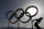 A skier passes by the olympic rings at the Laura Cross-country Ski & Biathlon Center during a training session at the 2014 Winter Olympics, Thursday, Feb. 20, 2014, in Krasnaya Polyana, Russia. (AP Photo/Felipe Dana)