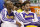 Los Angeles Lakers guard Kobe Bryant, left, and center Paul Gasol, right, watch from the bench in the fourth quarter of an NBA basketball game against the Oklahoma City Thunder in Oklahoma City, Friday, Dec. 13, 2013. Oklahoma City won 122-97. (AP Photo/Sue Ogrocki)