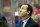 Feb 9, 2013; Washington, DC, USA;  Florida Panthers head coach Kevin Dineen looks up at the scoreboard form behind the bench against the Washington Capitals in the first period at Verizon Center. The Capitals won 5-0. Mandatory Credit: Geoff Burke-USA TODAY Sports