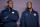 July 27, 2012; London, United Kingdom; USA forward LeBron James (left) and guard Kobe Bryant (right) stand on a stage during a press conference in preparation for the 2012 London Olympic Games at the Main Press Center.  Mandatory Credit: Alain Mounic/Presse Sports via USA TODAY Sports