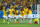 BELO HORIZONTE, BRAZIL - JUNE 28: (L-R) Thiago Silva, Luiz Gustavo, Ramires, Dani Alves, Jo, Marcelo, Hulk, Willian and Neymar of Brazil celebrate after defeating Chile in a penalty shootout during the 2014 FIFA World Cup Brazil round of 16 match between Brazil and Chile at Estadio Mineirao on June 28, 2014 in Belo Horizonte, Brazil.  (Photo by Quinn Rooney/Getty Images)