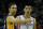 HOUSTON, TX - JANUARY 08:  Jeremy Lin #7 of the Houston Rockets and Steve Nash #10 of the Los Angeles Lakers wait for a play at Toyota Center on January 8, 2013 in Houston, Texas.  NOTE TO USER: User expressly acknowledges and agrees that, by downloading and or using this photograph, User is consenting to the terms and conditions of the Getty Images License Agreement.  (Photo by Scott Halleran/Getty Images)