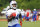 Buffalo Bills wide receiver Sammy Watkins (14) runs after making a reception during their NFL football training camp in Pittsford, N.Y., Monday, July 21, 2014. (AP Photo/Bill Wippert)