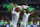 CURITIBA, BRAZIL - JUNE 26: Sofiane Feghouli (L) and Yacine Brahimi of Algeria celebrate after a 1-1 draw during the 2014 FIFA World Cup Brazil Group H match between Algeria and Russia at Arena da Baixada on June 26, 2014 in Curitiba, Brazil.  (Photo by Matthias Hangst/Getty Images)