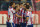 Antoine Griezmann, third right, celebrates his goal with teammates during a Spanish La Liga soccer match between Atletico de Madrid and Levante at the Vicente Calderon stadium in Madrid, Spain, Saturday, Jan. 3, 2015. (AP Photo/Andres Kudacki)