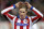 Atletico's Fernando Torres reacts during a King's Cup soccer match between Atletico de Madrid and Real Madrid at the Vicente Calderon stadium in Madrid, Spain, Wednesday, Jan. 7, 2015 . (AP Photo/Daniel Ochoa de Olza)