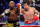 FILE - At left, in a May 4, 2013, file photo, Floyd Mayweather Jr. exchanges punches with Robert Guerrero (not shown) in a WBC welterweight title fight in Las Vegas. At right, in a Nov. 12, 2011, file photo, Manny Pacquiao exchanges punches with  Juan Manuel Marquez (not shown) during a WBO welterweight title fight in Las Vegas. Don't expect to snag a $1,500 nosebleed ticket _ or any other ticket _ at the box office for the fight between Floyd Mayweather Jr. and Manny Pacquiao. Just two weeks before the bout, tickets for the most anticipated fight in recent times have yet to go on public sale, with the two camps and the MGM Grand locked in a standoff over allotments. (AP Photo/Isaac Brekken, File)