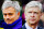 ** FILE ** English Premier League team managers Jose Mourinho of Chelsea, left, and Arsene Wenger of Arsenal, right, are seen in this file photo combo. Mourinho said Thursday Nov. 3, 2005 that he is ready to apologize to Wenger for calling him a 'voyeur', but only if Wenger also says he is sorry. The two Premier League managers have been embroiled in a feud for days. (AP Photo)