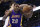 Los Angeles Lakers forward Tarik Black (28) grabs a rebound in front of Oklahoma City Thunder center Steven Adams duringthe second quarter of an NBA basketball game in Oklahoma City, Tuesday, March 24, 2015. (AP Photo/Sue Ogrocki)