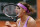 Lucie Safarova of the Czech Republic reacts as she defeats Russia's Maria Sharapova during their fourth round match of the French Open tennis tournament at the Roland Garros stadium, Monday, June 1, 2015 in Paris. Safarova won 7-6, 6-4. (AP Photo/Christophe Ena)