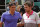 Switzerland's Roger Federer, left, and Switzerland's Stan Wawrinka pose for photographers prior to their quarterfinal match of the French Open tennis tournament against at the Roland Garros stadium, in Paris, France, Tuesday, June 2, 2015. (AP Photo/Francois Mori)