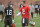 Cleveland Browns quarterback Johnny Manziel (2) talks to wide receiver Taylor Gabriel (18) during an NFL football organized team activity, Tuesday, May 26, 2015, in Berea, Ohio. (AP Photo/David Richard)