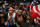 Floyd Mayweather Jr., center, waits for his welterweight title boxing bout against Andre Berto on Saturday, Sept. 12, 2015, in Las Vegas. (AP Photo/John Locher)