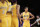 Los Angeles Lakers' Jordan Clarkson walks on the court during the first half of an NBA preseason basketball game against the Portland Trail Blazers, Monday, Oct. 19, 2015, in Los Angeles. (AP Photo/Jae C. Hong)
