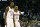 OKLAHOMA CITY, OK - OCTOBER 18:  Kevin Durant #35 and Russell Westbrook #0 of the Oklahoma City Thunder talk during the first quarter of a NBA preseason game against at the Chesapeake Energy Arena on October 18, 2015 in Oklahoma City, Oklahoma. NOTE TO USER: User expressly acknowledges and agrees that, by downloading and or using this photograph, User is consenting to the terms and conditions of the Getty Images License Agreement. (Photo by J Pat Carter/Getty Images)