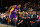 NEW YORK, NY - NOVEMBER 8: Kobe Bryant #24 of the Los Angeles Lakers reaches out to Magic Johnson during the game against the New York Knicks on November 8, 2015 at Madison Square Garden in New York, New York. NOTE TO USER: User expressly acknowledges and agrees that, by downloading and or using this Photograph, user is consenting to the terms and conditions of the Getty Images License Agreement. Mandatory Copyright Notice: Copyright 2015 NBAE (Photo by Nathaniel S. Butler/NBAE via Getty Images)