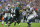 Jacksonville Jaguars quarterback Blake Bortles (5) scrambles during the NFL game between Buffalo Bills and Jacksonville Jaguars at Wembley Stadium in London,  Sunday, Oct. 25, 2015. (AP Photo/Matt Dunham)