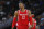 Houston Rockets center Dwight Howard (12) in the second half of an NBA basketball game Monday, Dec.14, 2015, in Denver. The Nuggets won 114-108. (AP Photo/David Zalubowski)