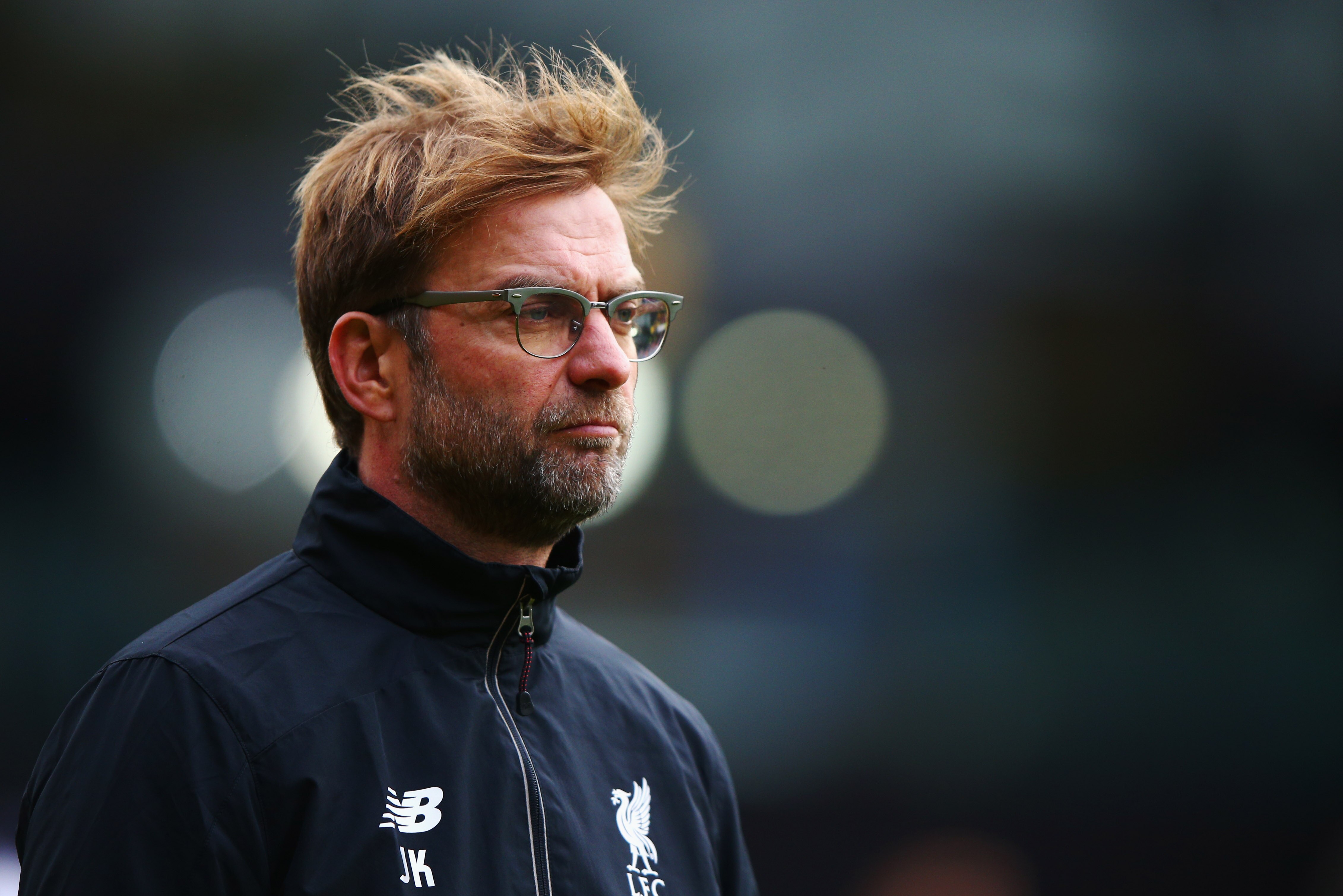 WATFORD, ENGLAND - DECEMBER 20: Jurgen Klopp manager of Liverpool looks on prior to the Barclays Premier League match between Watford and Liverpool at Vicarage Road on December 20, 2015 in Watford, England. (Photo by Ian Walton/Getty Images)
