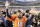 Denver Broncos quarterback Peyton Manning waves to spectators following the NFL football AFC Championship game between the Denver Broncos and the New England Patriots, Sunday, Jan. 24, 2016, in Denver. The Broncos defeated the Patriots 20-18 to advance to the Super Bowl. (AP Photo/Charlie Riedel)