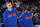 SACRAMENTO, CA - DECEMBER 10: Kristaps Porzingis #6 and Carmelo Anthony #7 of the New York Knicks look on during the national anthem of the game against the Sacramento Kings on December 10, 2015 at Sleep Train Arena in Sacramento, California. NOTE TO USER: User expressly acknowledges and agrees that, by downloading and or using this photograph, User is consenting to the terms and conditions of the Getty Images Agreement. Mandatory Copyright Notice: Copyright 2015 NBAE (Photo by Rocky Widner/NBAE via Getty Images)