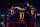 BARCELONA, SPAIN - FEBRUARY 14:  (R-L) Luis Suarez of FC Barcelona celebrates with his team mates Lionel Messi and Neymar of FC Barcelona after scoring his team's third goal during the La Liga match between FC Barcelona and Celta Vigo at Camp Nou on February 14, 2016 in Barcelona, Spain.  (Photo by David Ramos/Getty Images)