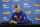 TORONTO, ON - FEBRUARY 12: Kristaps Porzingis #6 of the World Team speaks with press after the BBVA Compass Rising Stars Challenge against the USA Team as part of the 2016 NBA All Star Weekend on February 12, 2016 at Air Canada Centre in Toronto, Ontario. NOTE TO USER: User expressly acknowledges and agrees that, by downloading and or using this Photograph, user is consenting to the terms and conditions of the Getty Images License Agreement. Mandatory Copyright Notice: Copyright 2016 NBAE (Photo by Jonathan Harrington/NBAE via Getty Images)