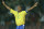 SAO PAULO, BRAZIL:  Brazilian soccer star Romario celebrates his goal during a friendly match against Guatemala in his retiring homage, 27 April 2005 at Pacaembu stadium, in Sao Paulo, Brazil.         AFP PHOTO/Mauricio LIMA  (Photo credit should read MAURICIO LIMA/AFP/Getty Images)