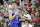 Duke's Grayson Allen (3) reacts following a basket against North Carolina State during the first half of an NCAA college basketball game in Raleigh, N.C., Saturday, Jan. 23, 2016. Duke won 88-78. (AP Photo/Gerry Broome)
