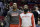 Houston Rockets forward Dwight Howard, left, and guard James Harden are shown before an NBA basketball game against the Portland Trail Blazers in Portland, Ore., Tuesday, Nov. 5, 2013. (AP Photo/Don Ryan)