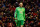 United goalkeeper David De Gea reacts during the Europa League round of 16, first leg, soccer match between Liverpool and  Manchester United at Anfield Stadium, Liverpool, England, Thursday March 10, 2016. (AP Photo/Jon Super)