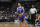 New York Knicks guard Jose Calderon (3) in the first half of an NBA basketball game Tuesday, March 8, 2016, in Denver. (AP Photo/David Zalubowski)