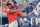 Mar 2, 2016; Dunedin, FL, USA; Philadelphia Phillies infielder Maikel Franco (7) hits a ground ball in the first inning of the spring training game against the Toronto Blue Jays at Florida Auto Exchange Park. Mandatory Credit: Jonathan Dyer-USA TODAY Sports