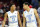 Mar 25, 2016; Philadelphia, PA, USA; North Carolina Tar Heels guard Nate Britt (0) and guard Marcus Paige (5) react during the second half in a semifinal game against the Indiana Hoosiers in the East regional of the NCAA Tournament at Wells Fargo Center. Mandatory Credit: Bob Donnan-USA TODAY Sports