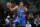 Oklahoma City Thunder guard Russell Westbrook picks up a loose ball and heads down the court against the Denver Nuggets during the first half of an NBA basketball game Tuesday, April 5, 2016, in Denver. (AP Photo/David Zalubowski)