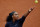 Serena Williams serves during her opening match at the 2016 French Open.