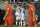 Argentina’s Gonzalo Higuain, right, and Argentina’s Angel Di Maria, left, hug Argentina’s Ever Banega, background, after Banega scored against Chile during a Copa America Centenario Group A soccer match at the Levi's Stadium in Santa Clara, Calif., Monday, June 6, 2016. (AP Photo/ Marcio Jose Sanchez)