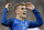 France's Antoine Griezmann celebrates his side's 2-0 win at the end of the Euro 2016 semifinal soccer match between Germany and France, at the Velodrome stadium in Marseille, France, Thursday, July 7, 2016. (AP Photo/Frank Augstein)