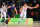 RIO DE JANEIRO, BRAZIL - AUGUST 14:  Klay Thompson #11 of United States moves the ball past Nando de Colo #12 of France while Carmelo Anthony #15 of United States looks on during a Men's Preliminary Round Group A game between the United States and France on Day 9 of the Rio 2016 Olympic Games at Carioca Arena 1 on August 14, 2016 in Rio de Janeiro, Brazil.  (Photo by Harry How/Getty Images)